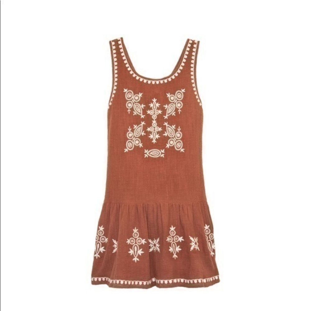 THML Copper Ruffled Dress Size M